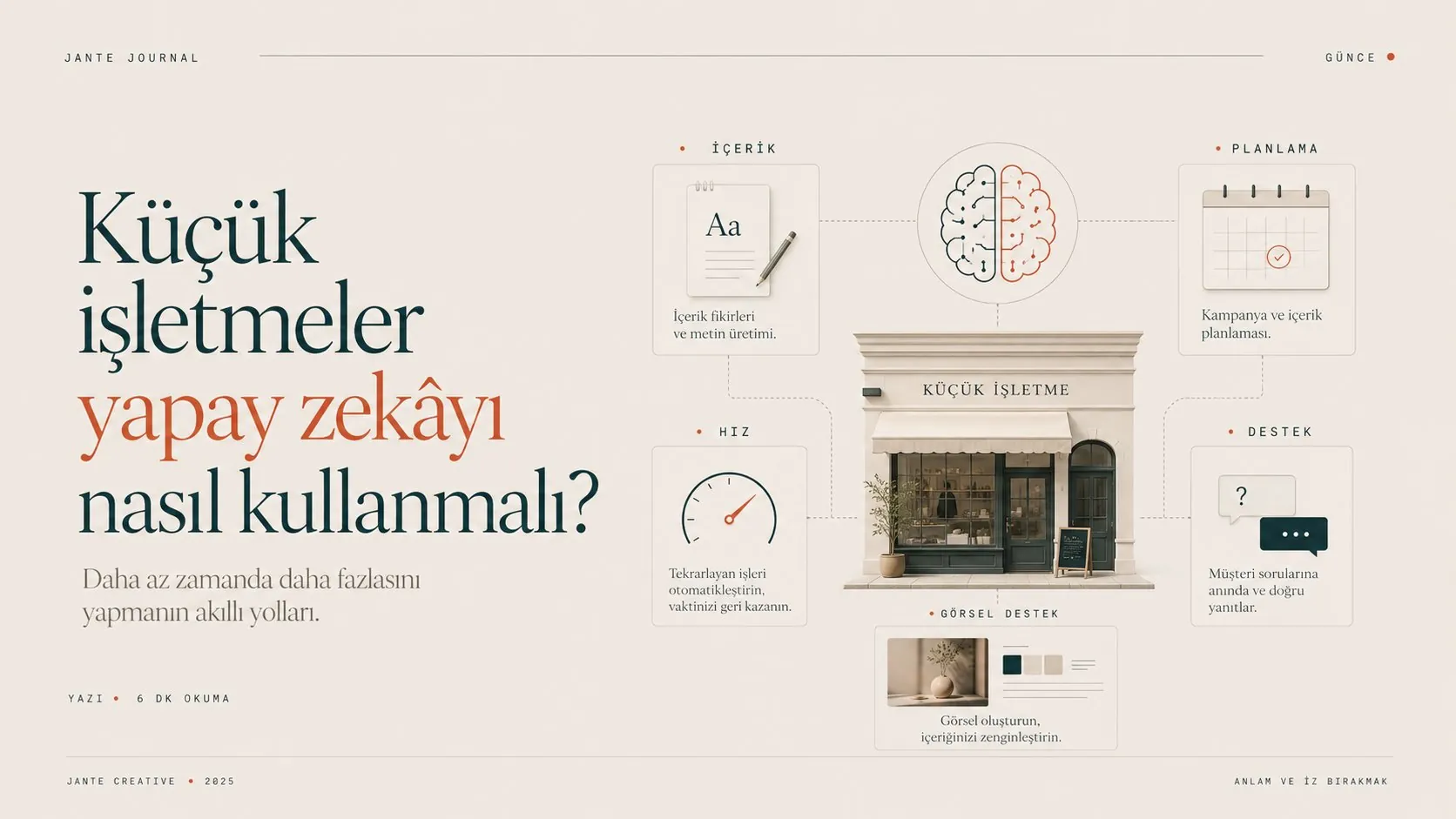 Küçük işletmeler yapay zekâyı nasıl kullanmalı? kapak görseli